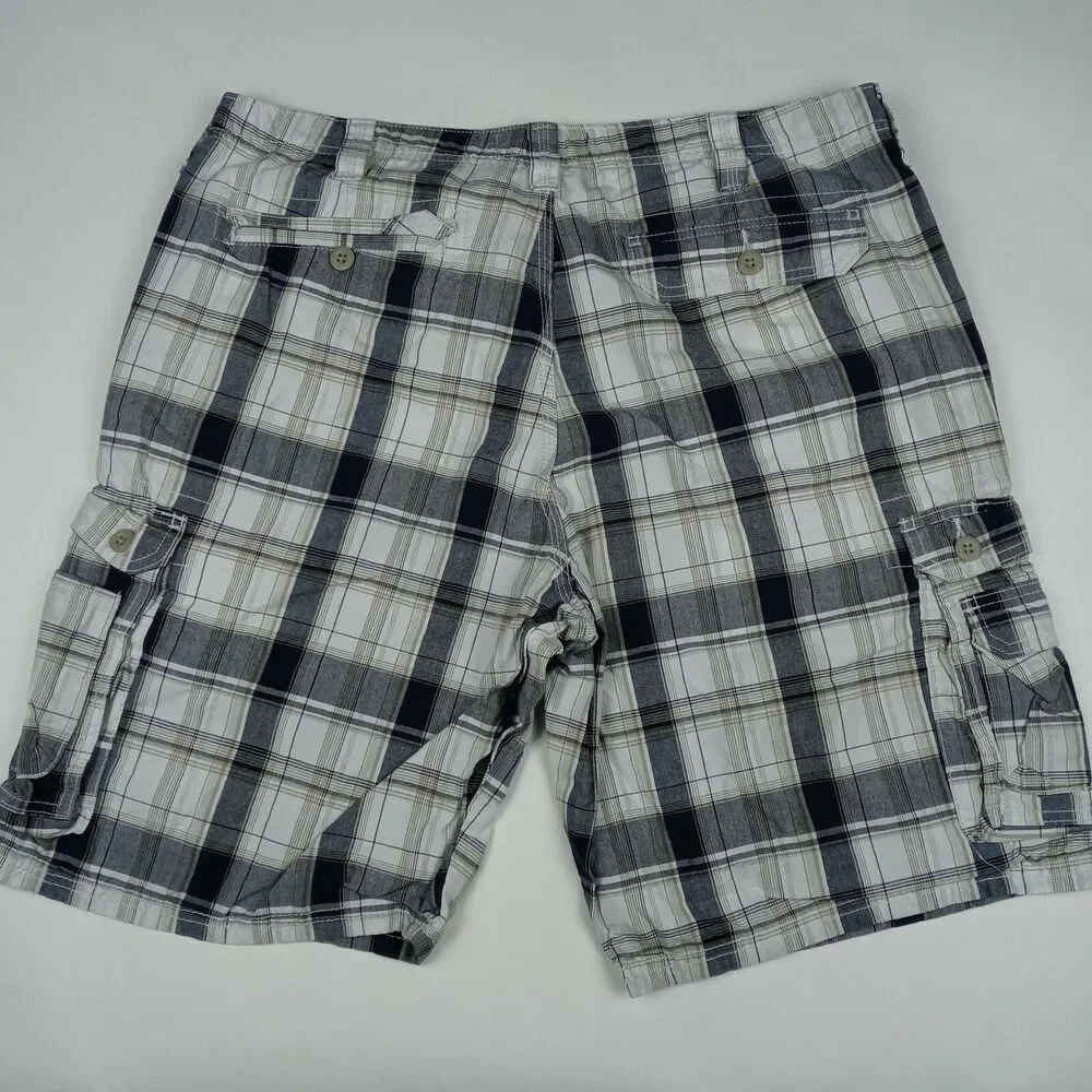 LEE Plaid Shorts Cargo Pockets Men's Size 38 Casual Outdoor - Picture 4 of 9